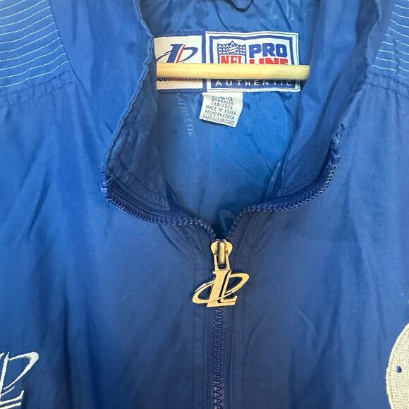 Vintage NFL Pro Line Indianapolis Colts x Logo Athletic Jacket SZ LARGE Blue - Picture 4 of 11